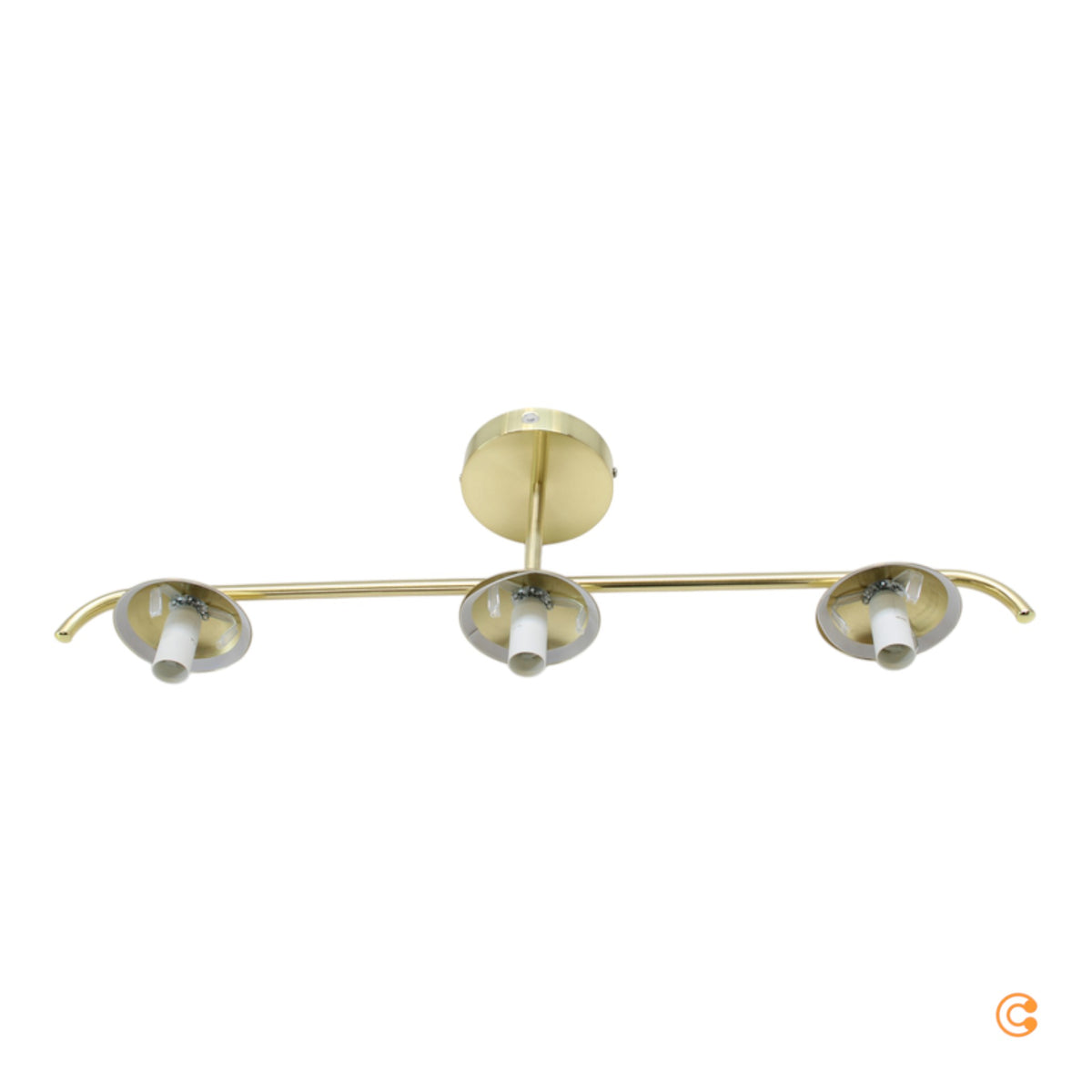 Nordlux Deckenleuchte Lampe Grant Messing dreiflammig E14 Metall Glas dimmbar - 5704924001147