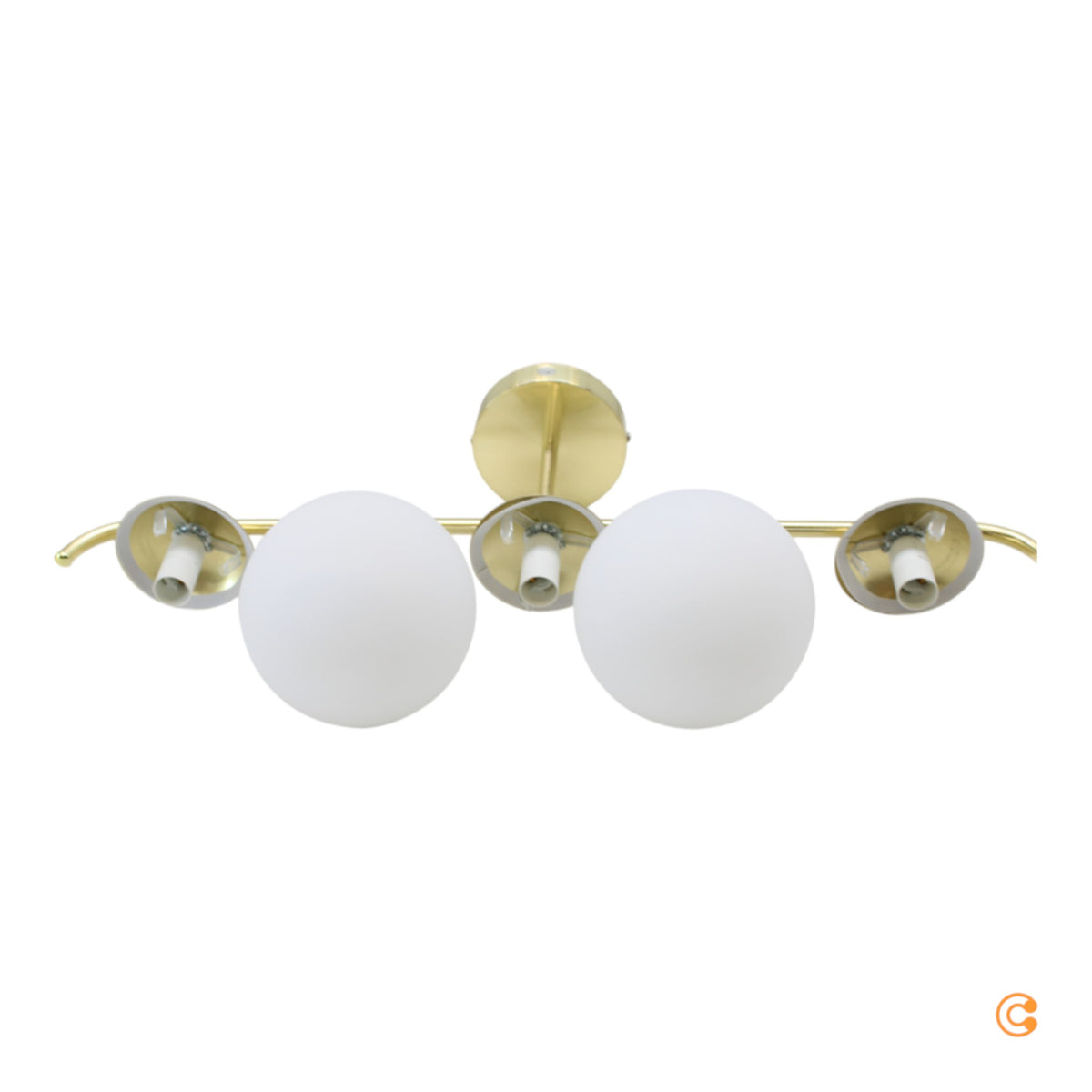 Nordlux Deckenleuchte Lampe Grant Messing dreiflammig E14 Metall Glas dimmbar656 - 5704924001147