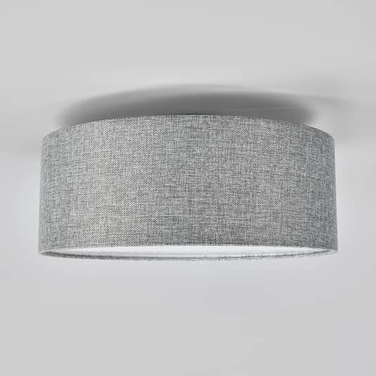 B-Ware Lindby Deckenlampe Deckenleuchte Leuchte Lampe Ip20 40 W Henrika Aus Grauem Stoff - 4251096516036