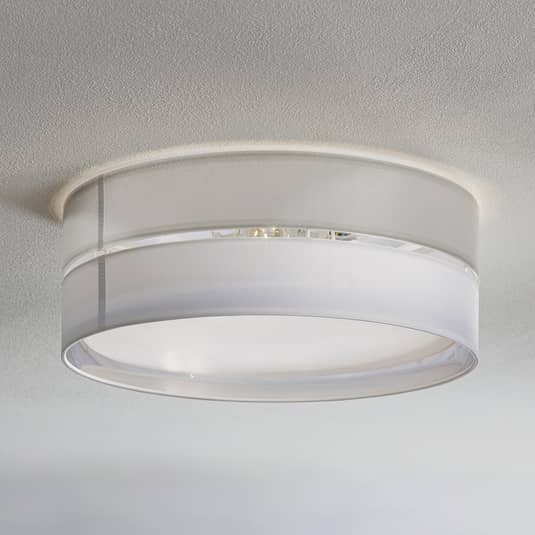 B-Ware Euluna Deckenlampe Deckenlampe Leuchte Lampe 15 W Hilton Weiß/Silber ø45cm E27 - 5901780541811