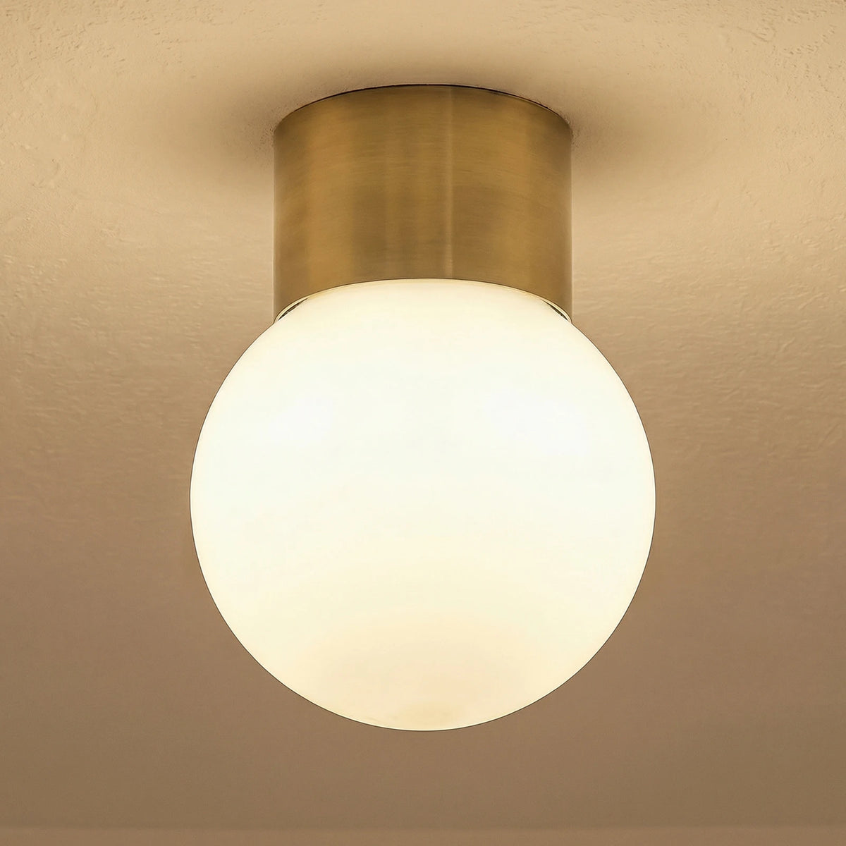 Deckenleuchte Lampe Hotel Mood 1 Glas Stahl gold weiß G9 Glasleuchte - 5902846817307