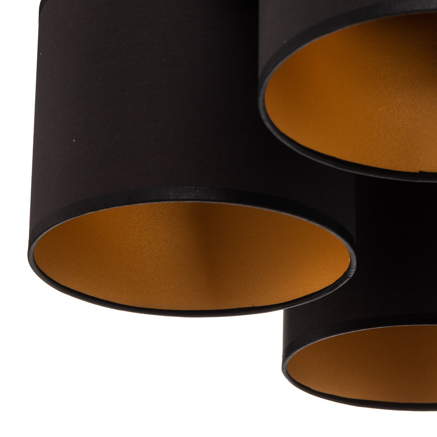 B-Ware Jovin Deckenleuchte Lampe Wohnzimmerlampe Fünf Schirme Schwarz Gold - 5907565952490