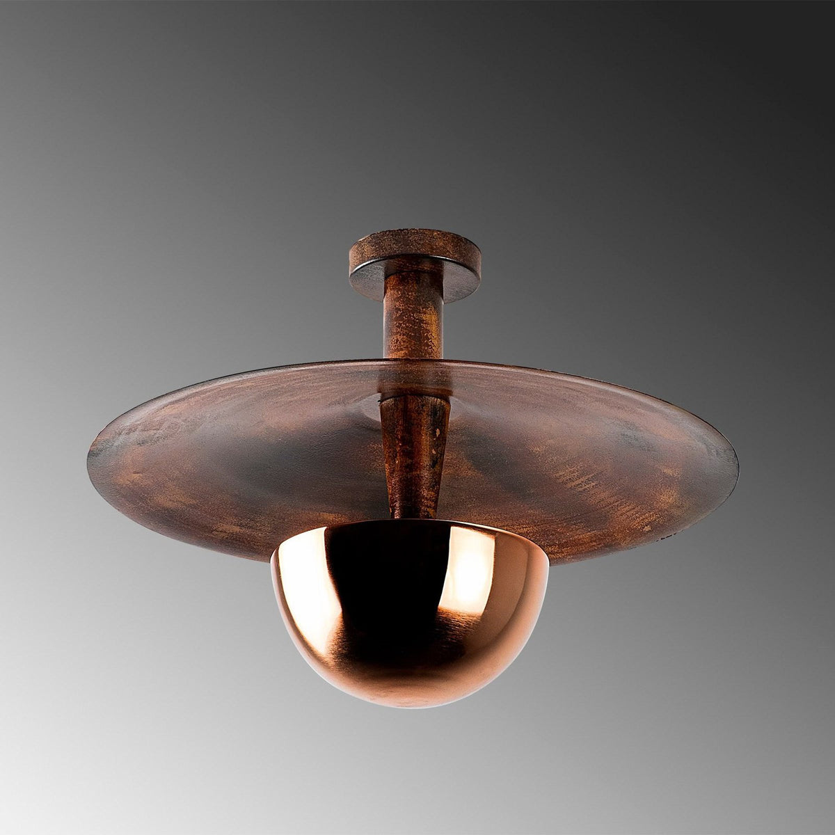 Opviq Deckenleuchte Kurt Deckenlampe 13355 kupferfarben Metall Ø48cm G9 - 8683743823994
