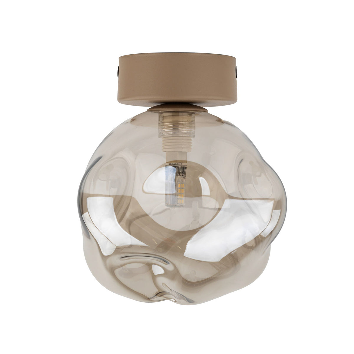 Lava Deckenleuchte Deckenlampe Glas Sand Cognac Wohnzimmer Esszimmer Flur Küche - 5906135111046