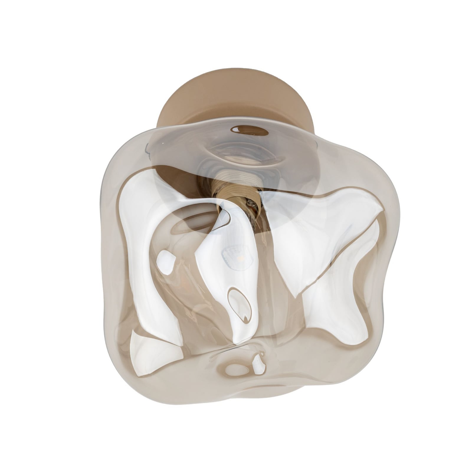 Lava Deckenleuchte Deckenlampe Glas Sand Cognac Wohnzimmer Esszimmer Flur Küche - 5906135111046