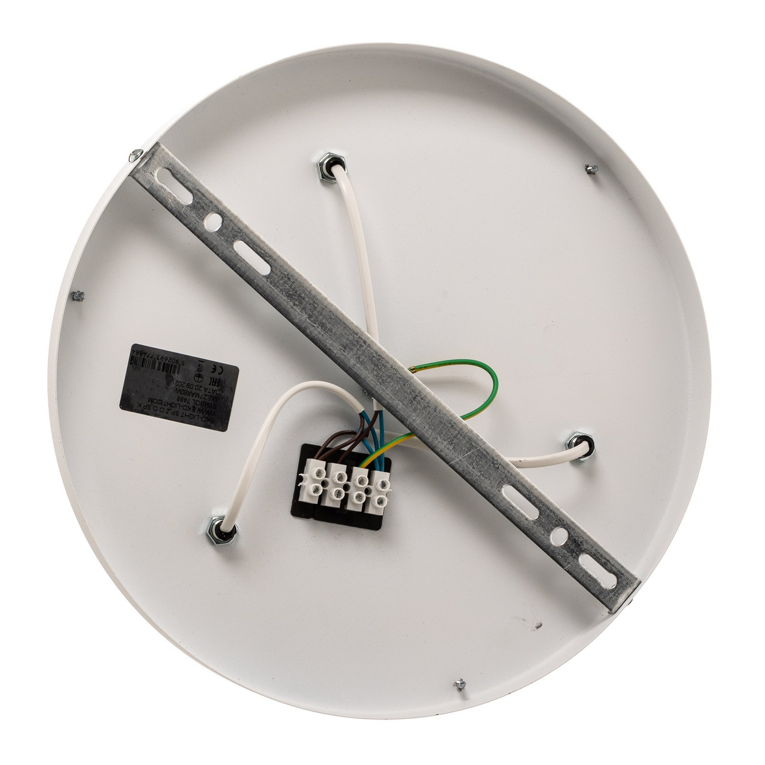 B-Ware Eko Light Deckenleuchte Leano Lampe Leuchte E27 Grau Rund Leinen Siehe Text/Foto - 5902693774990