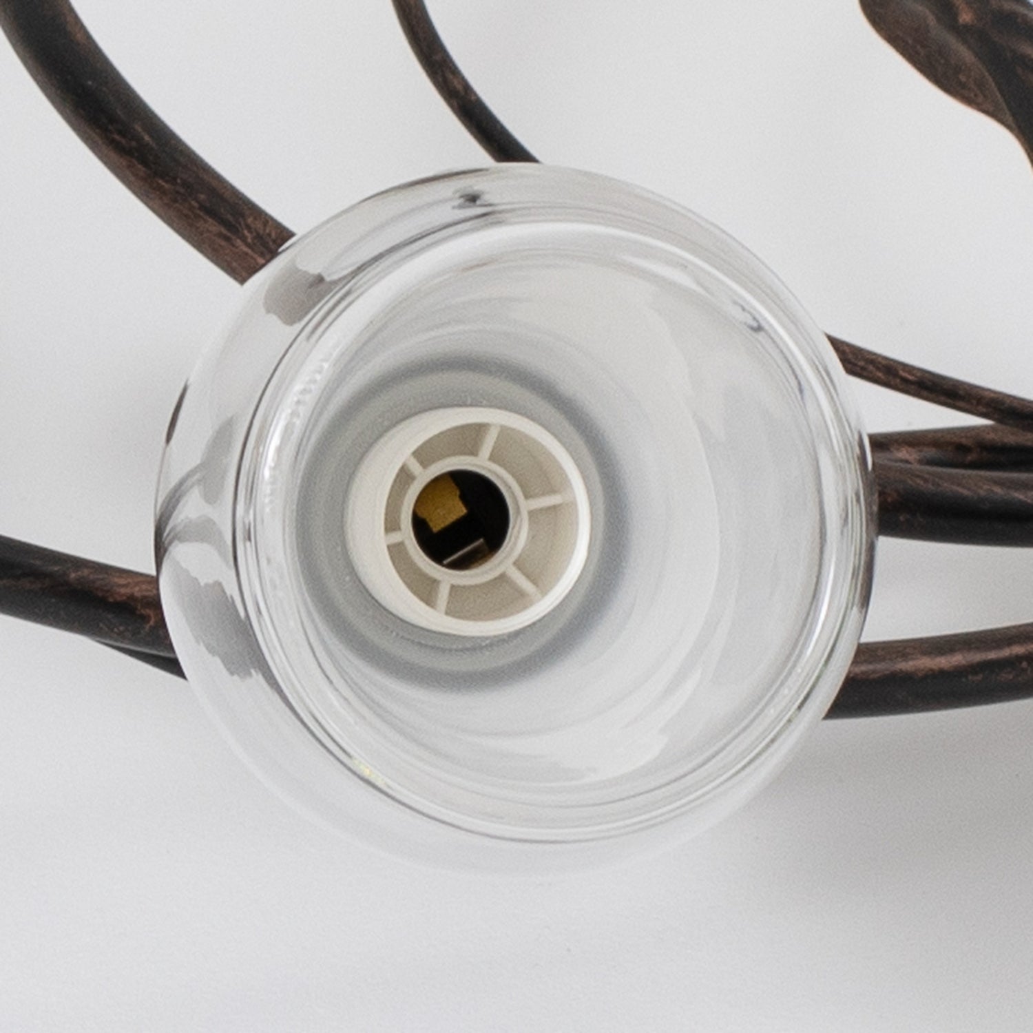 B-Ware Deckenleuchte Lampe Liliana Metall Schwarz Gold Glas Deckenlampe Leuchte Led  - 8030626546066