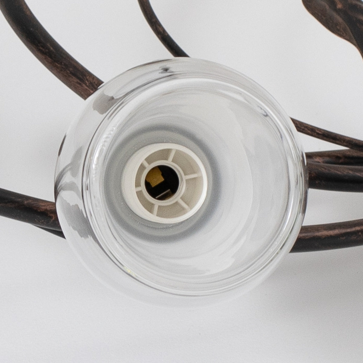 Deckenleuchte Lampe Liliana Metall Schwarz Gold Glas Deckenlampe Leuchte LED - 8030626546066