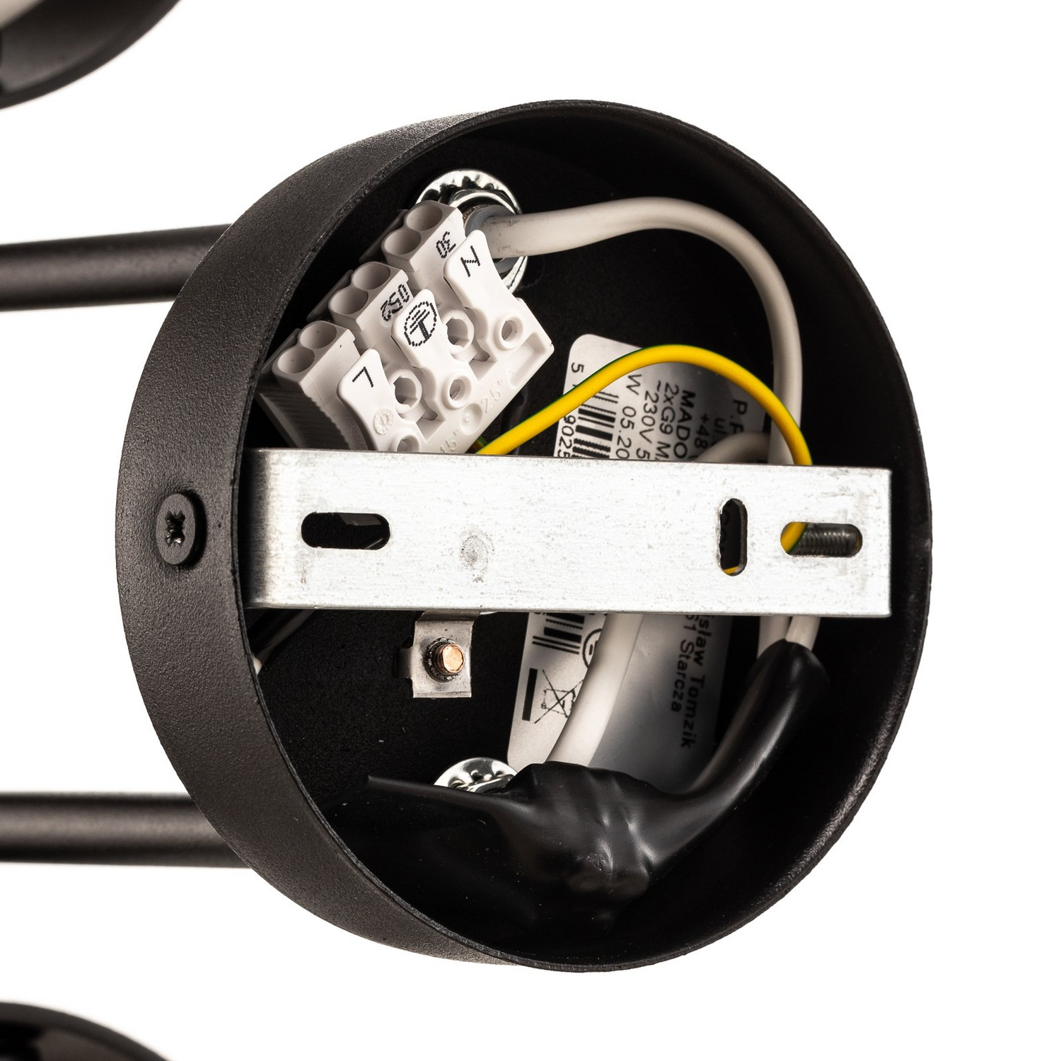 Deckenleuchte Mado Aus Stahl Schwarz Zweiflammig Deckenlampe Lampe Leuchte Spot B-Ware - 5902553225655