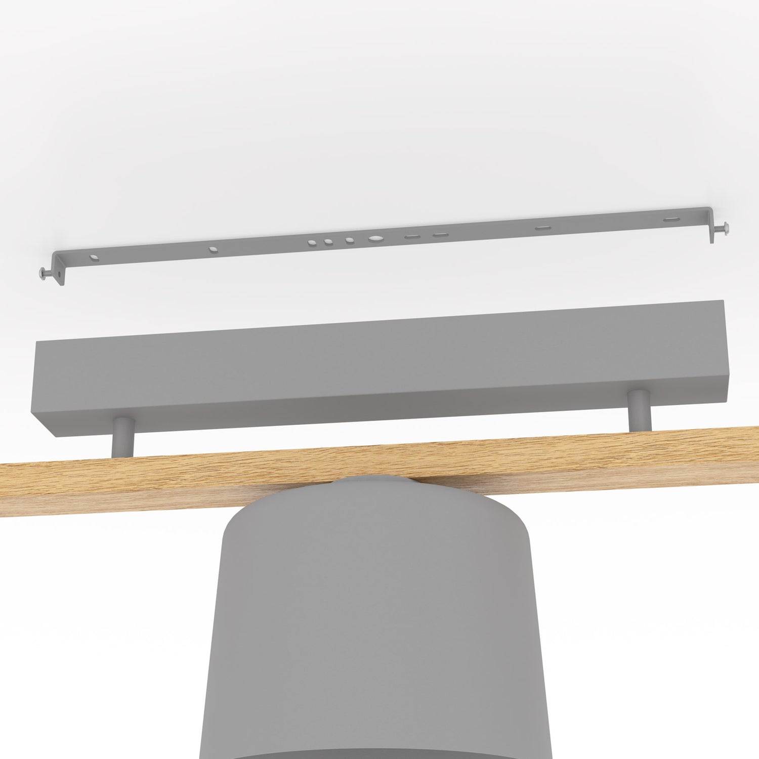B-Ware Eglo Deckenleuchte Lampe Mariel 3 Flammig Hellgrau Holz Natur Leuchte Spot833 - 9008606239108