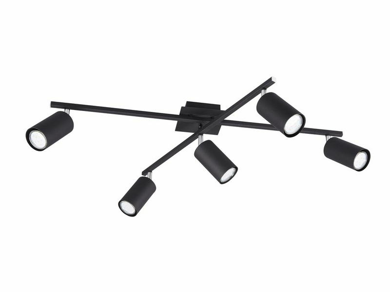 B-Ware Trio Deckenlampe Deckenlampe Lampe Leuchte Wohnzimmerleuchte Marley 3 W Schwarz - 4017807411621