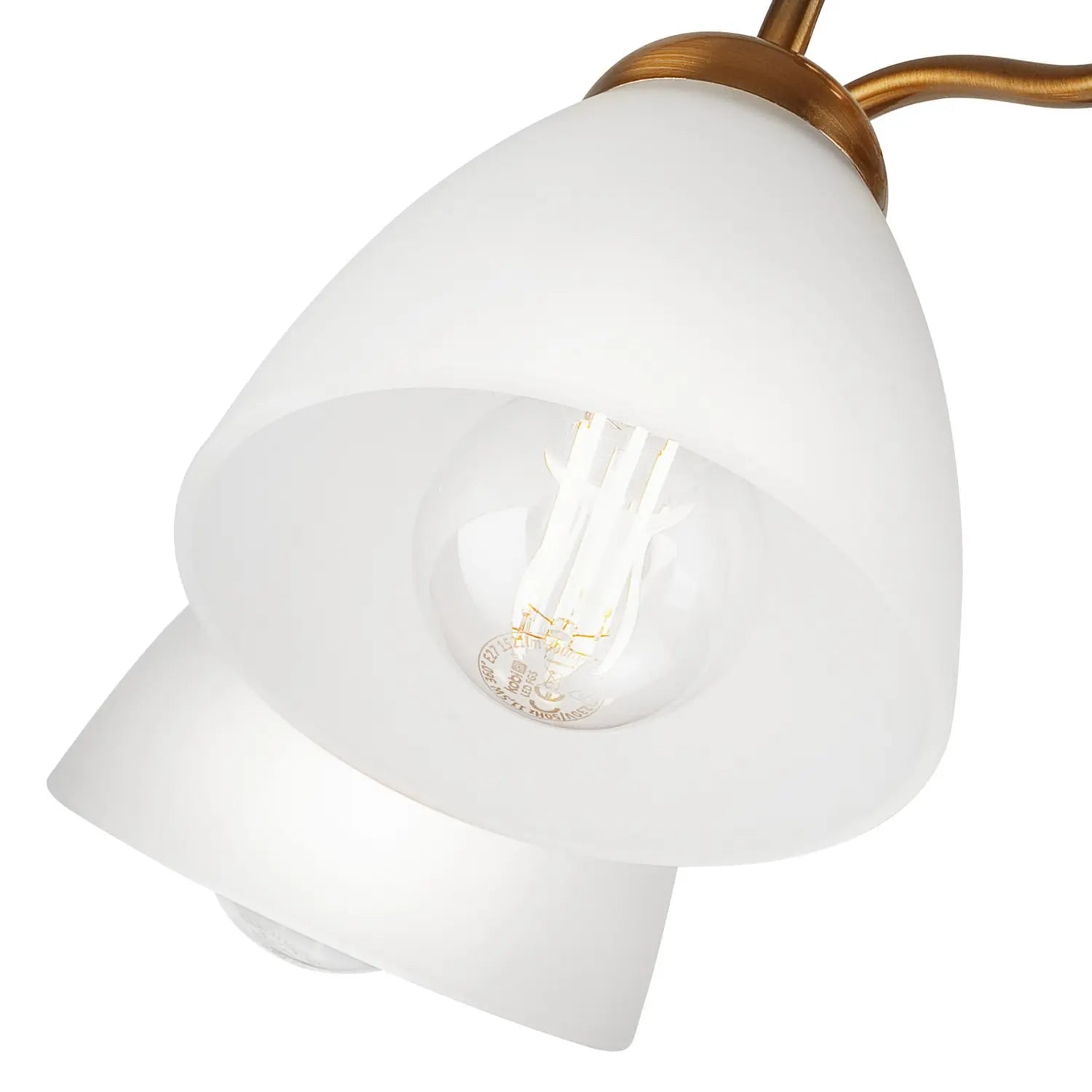 B-Ware Deckenleuchte Miranda Deckenlampe Deckenlicht Leuchte Lampe Fünfflammig Messing - 5907687443579