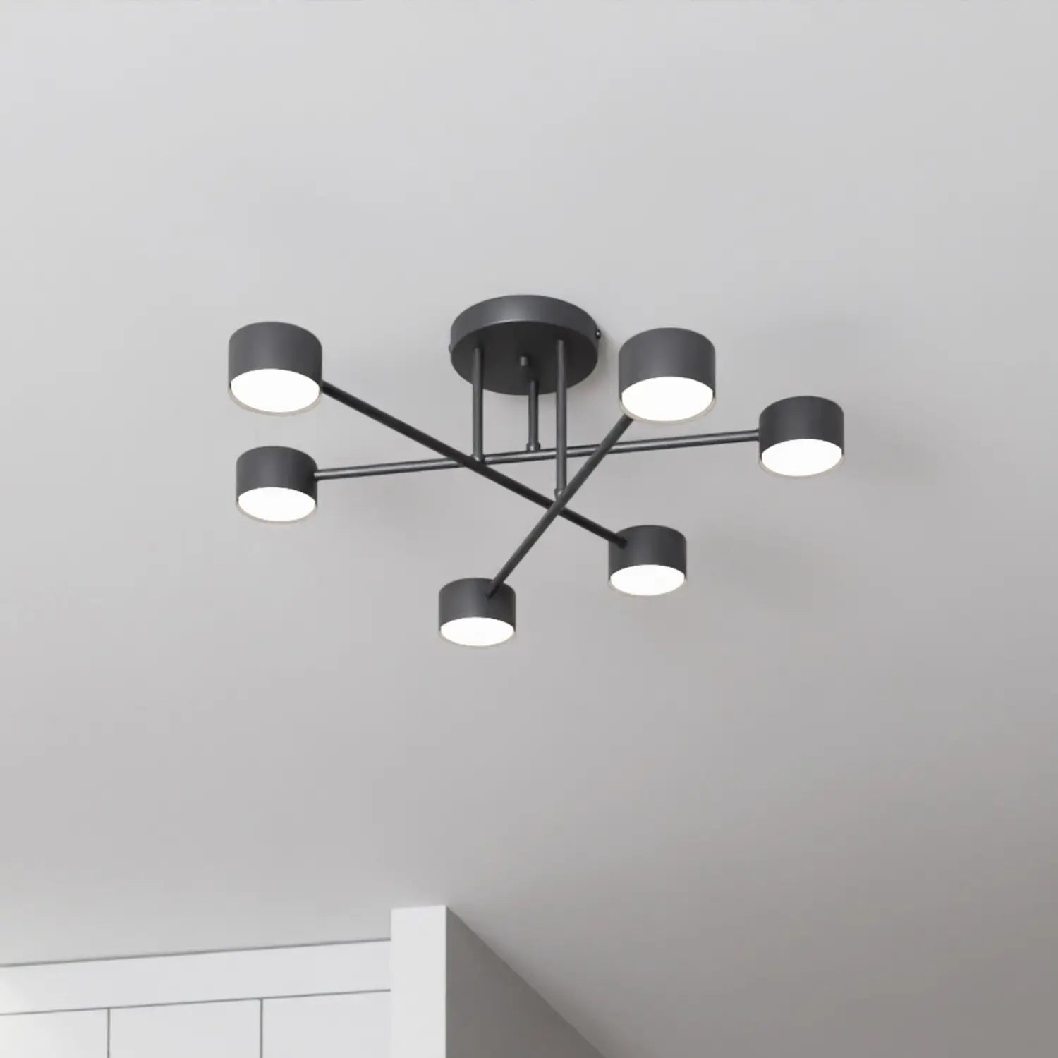 B-Ware Emibig Deckenleuchte Modus 6 Stahl Gx53 Schwarz Lampe Leuchte Spot Siehe Text - 5901738929715
