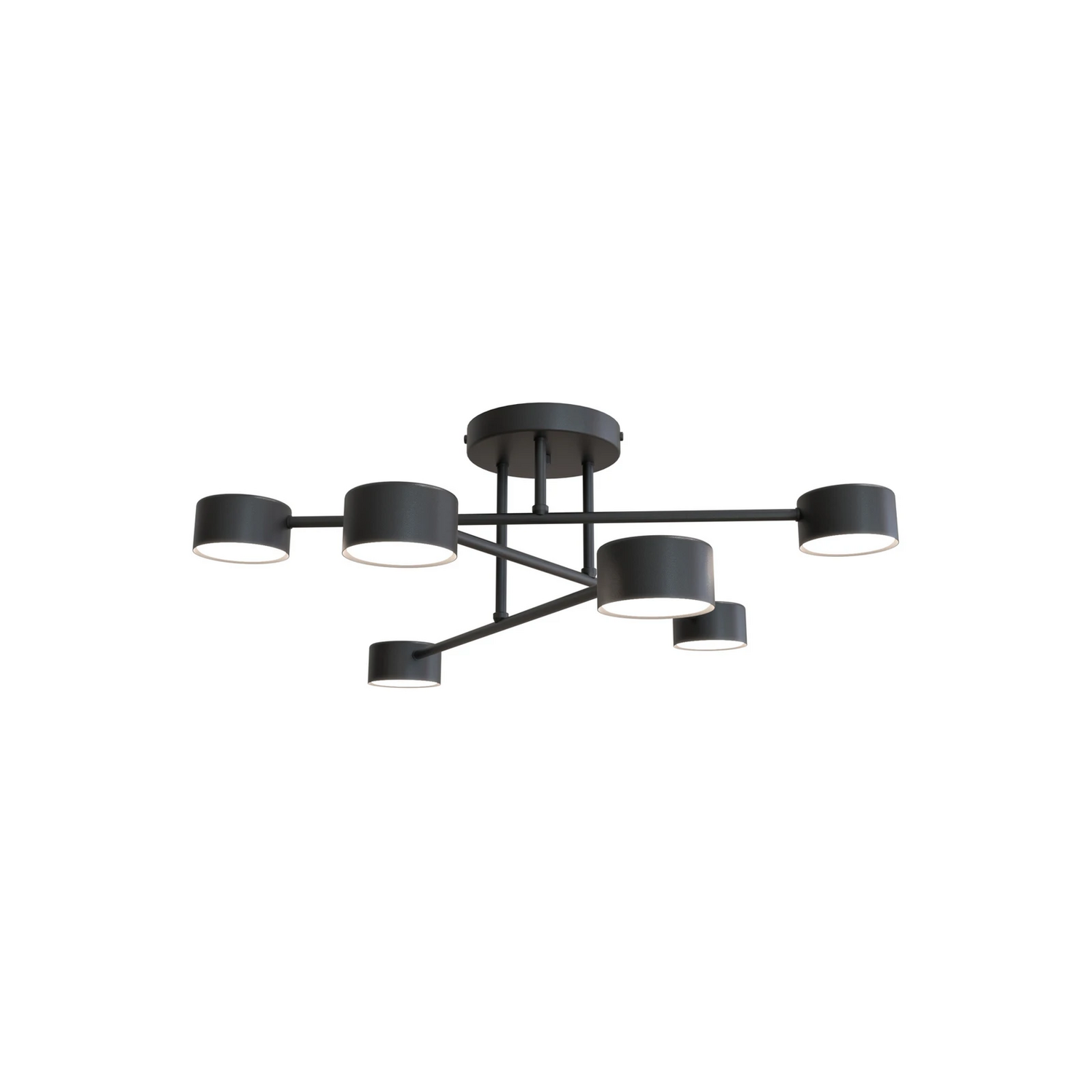 B-Ware Deckenleuchte Modus 6 Stahl Sechsflammig Gx53 Schwarz Lampe Leuchte Spot Licht - 5901738929715