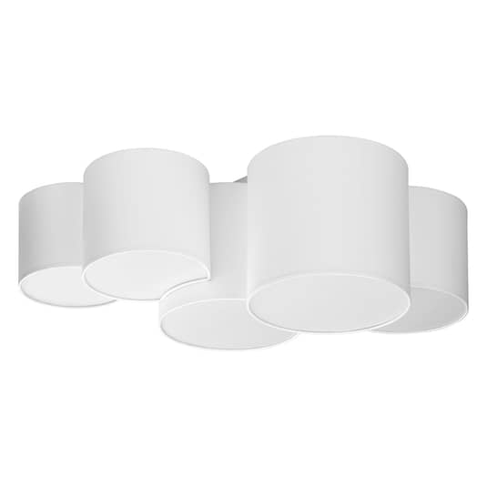 Euluna Deckenlampe Mona Fünfflammig, Weiß Deckenlampe Lampe Leuchte Ip20 230 V B-Ware