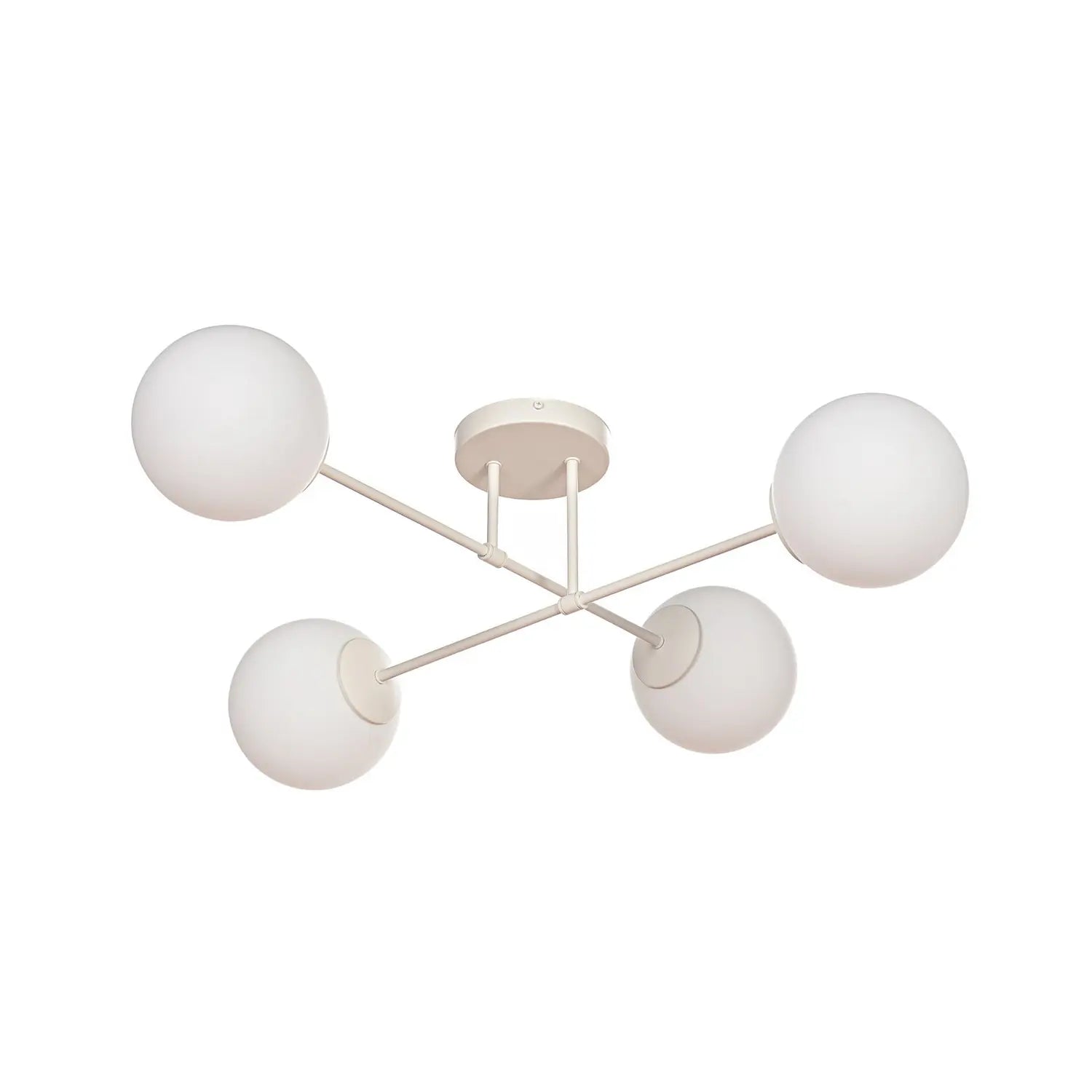 B-Ware Moon Deckenleuchte Deckenlampe Glas Metall Sand Deckenbeleuchtung Wohnzimmer