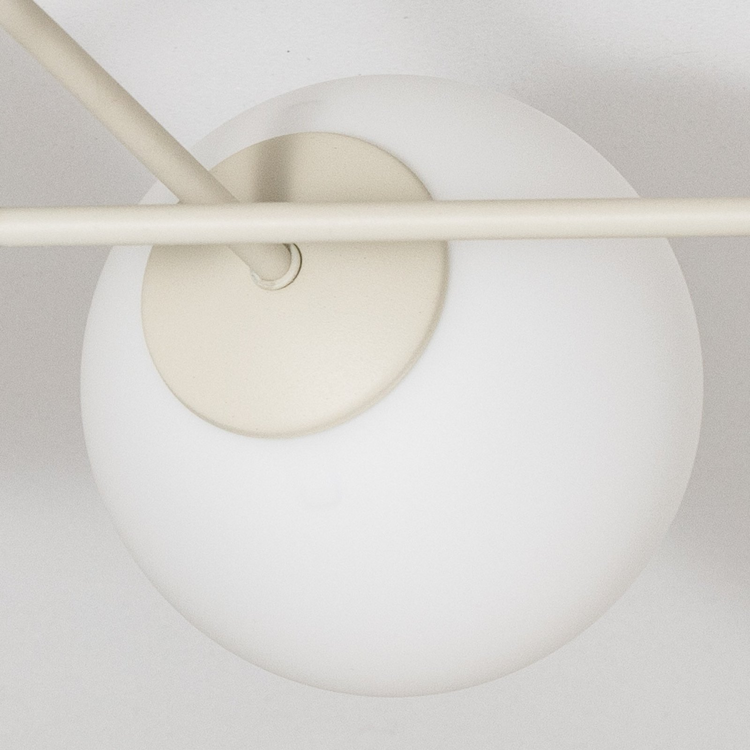 B-Ware Helam Deckenleuchte Lampe Moon E27 Sandfarben Glas 87cm 6 Flammig Dimmbar - 5902349236414