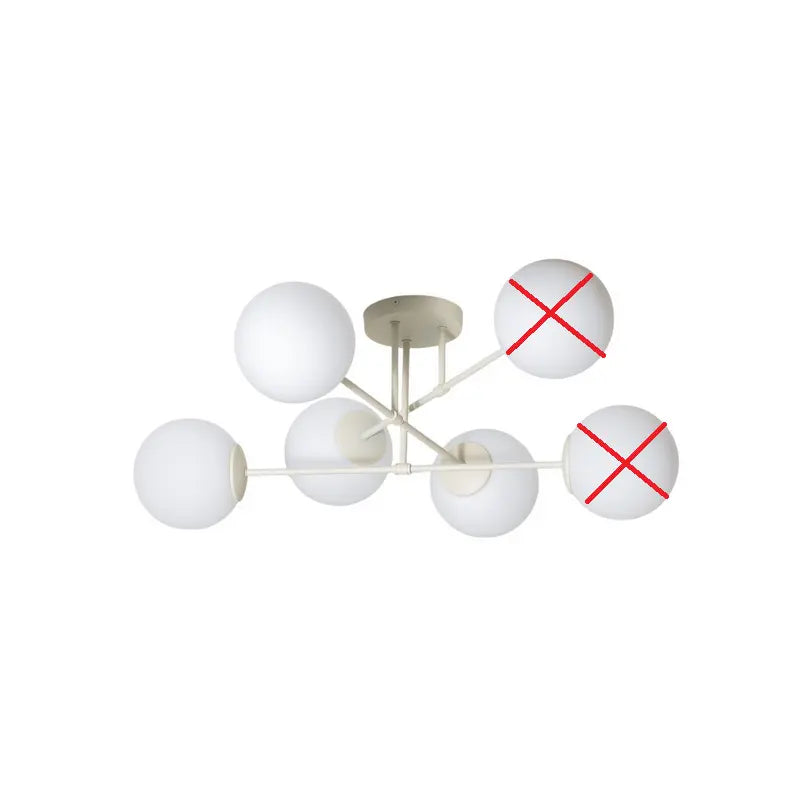 B-Ware Helam Deckenleuchte Lampe Moon E27 Sandfarben Glas 87cm Dimmbar Siehe Text/Foto - 5902349236414