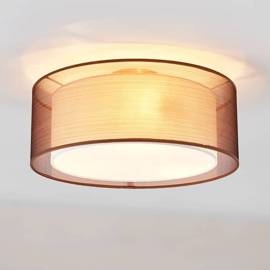 B-Ware Deckenlampe Nica 40 Cm Deckenlampe Deckenlampe Lampe Leuchte Braun Ip20 E14 - 4251096515879