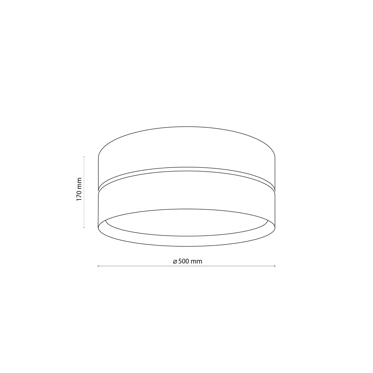 B-Ware Deckenleuchte Nicol Lampe Schwarz Holzoptik E27 Led 4 Flammig ø 50 Cm Leuchte - 5901780548001