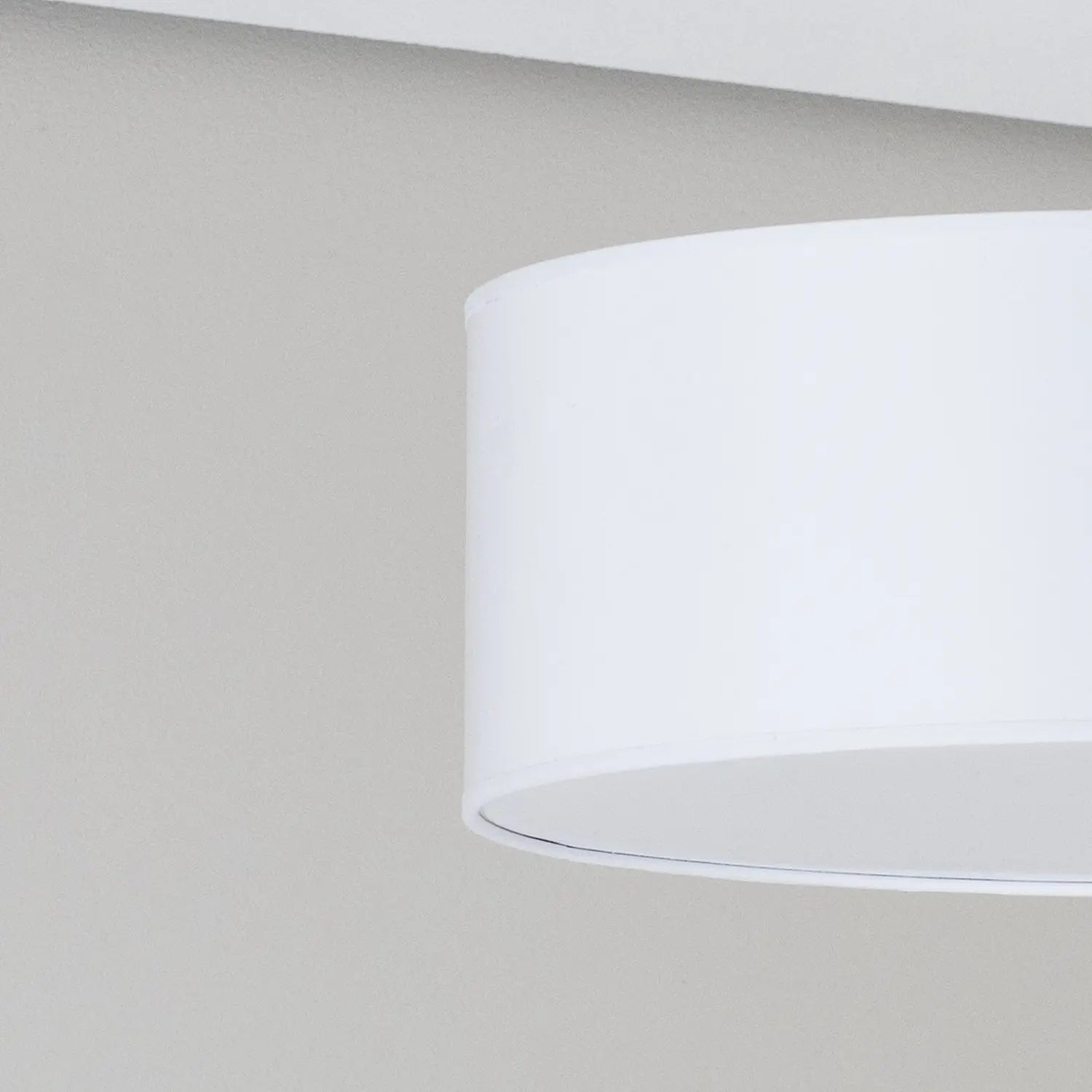 B-Ware Oja Deckenleuchte Lampe Chrom/Weiß Hängelampe ø40cm Textil Stahl Beleuchtung  - 5902553234336