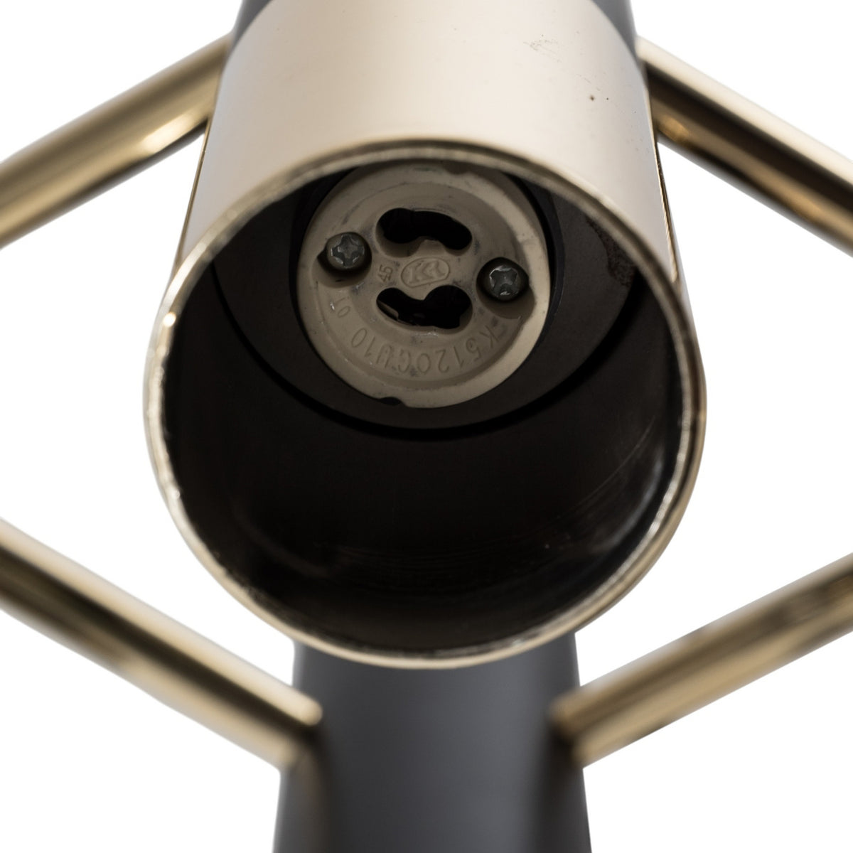 Orino Deckenleuchte Lampe Beleuchtung GU10 Metall schwarz gold 7 flammig Modern - 5905563003855
