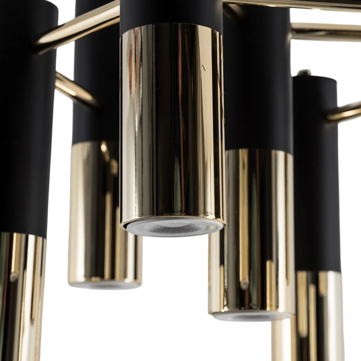 B-Ware Orino Deckenleuchte Lampe Beleuchtung Gu10 Metall Schwarz Gold 7 Flammig Modern - 5905563003855