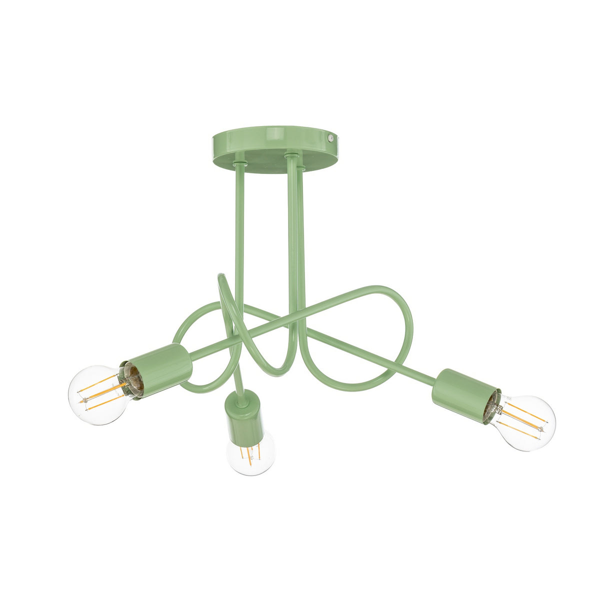 Deckenleuchte Lampe Oxford Metall grün Beleuchtung E27 Leuchte LED 3 flammig - 5902349238050