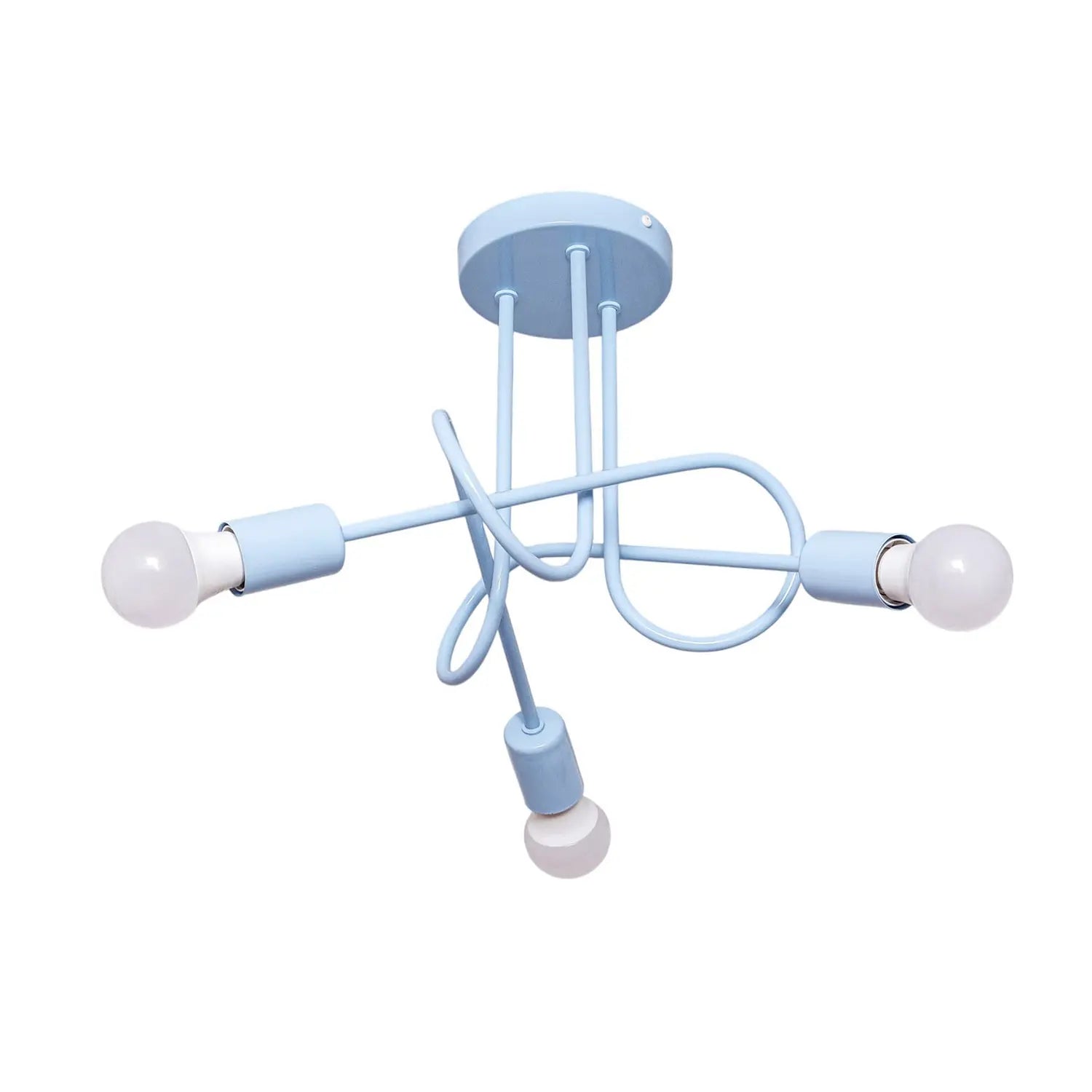 B-Ware Oxford Deckenleuchte Lampe Hauptlicht Hellblau Metall Wohnzimmer Esszimmer 44 Cm - 5902349236698