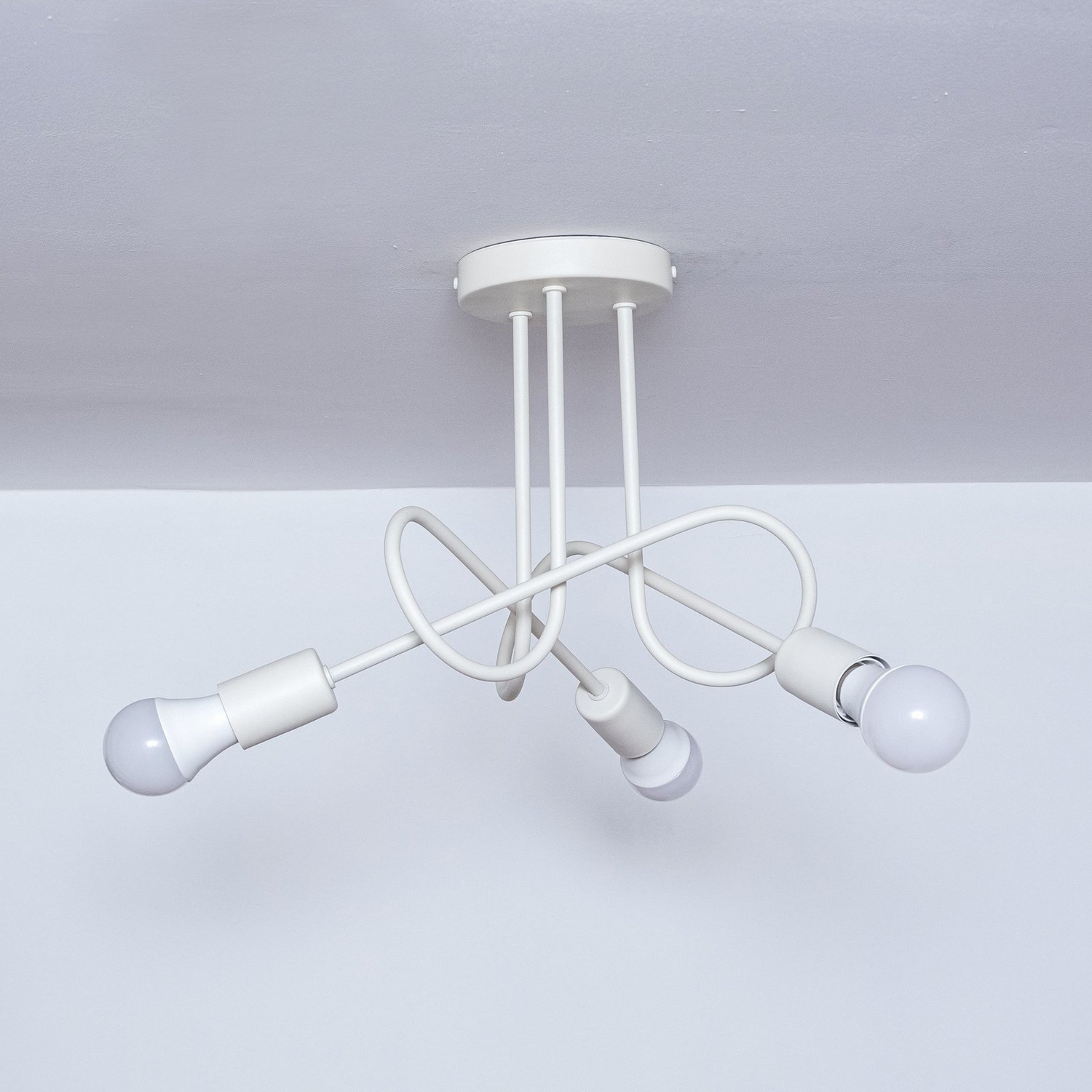B-Ware Helam Deckenleuchte Oxford Deckenlampe Hängeleuchte ø44cm Metall 3 Flg. E27 Sand - 5902349236711
