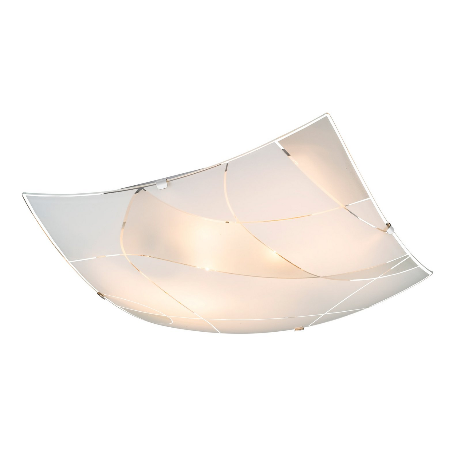 B-Ware Globo Deckenleuchte Paranja Deckenlampe Leuchte Lampe Wohnzimmerlampe Glas Eckig - 9007371332281