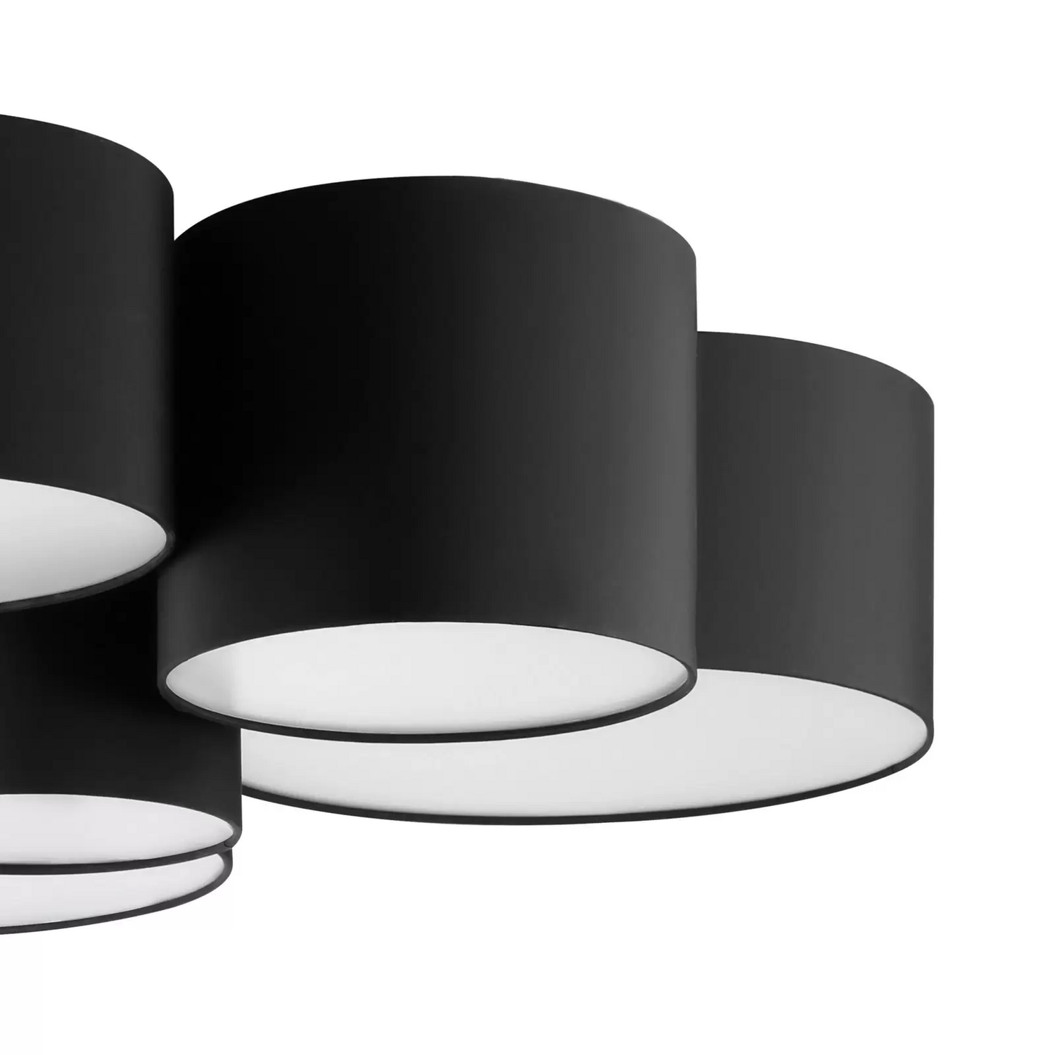 B-Ware Eglo Deckenleuchte Pastore 2  ø 99 Cm Schwarz Stoff Deckenlampe Lampe Leuchte - 9002759995096