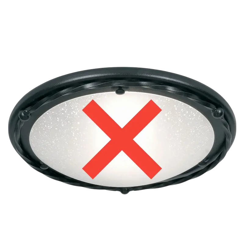 B-Ware Pembroke Deckenleuchte Lampe Hauptbeleuchtung Flach Gestell Siehe Text/Foto913 - 5024005220206