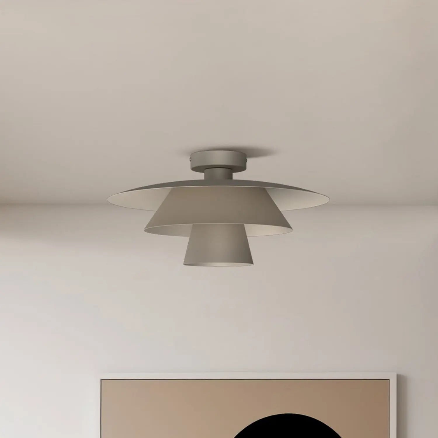 B-Ware Luminex Deckenleuchte Pendelleuchte Plato Beige Stahl Lampe Leuchte Wohnzimmer - 5907565944976