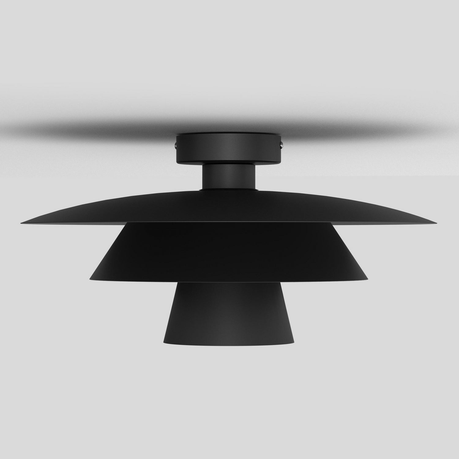 B-Ware Deckenleuchte Plato Lampe Schwarz Stahl ø 38 Cm E27 Led Deckelampe Leuchte Innen - 5907565944938