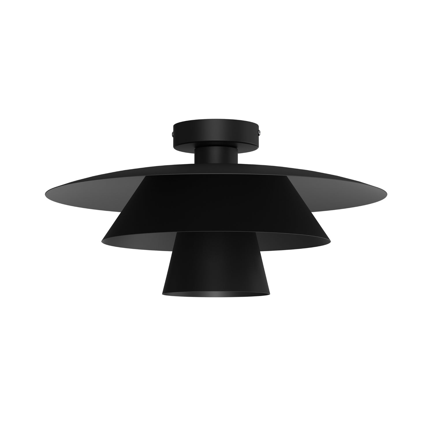 B-Ware Deckenleuchte Plato Lampe Schwarz Stahl ø 38 Cm E27 Led Deckelampe Leuchte Innen - 5907565944938
