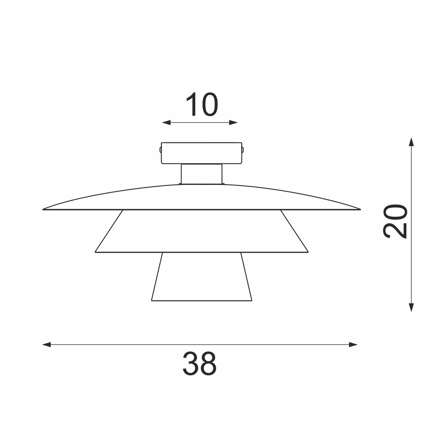 B-Ware Deckenleuchte Plato Lampe Schwarz Stahl ø 38 Cm E27 Led Deckelampe Leuchte Innen - 5907565944938