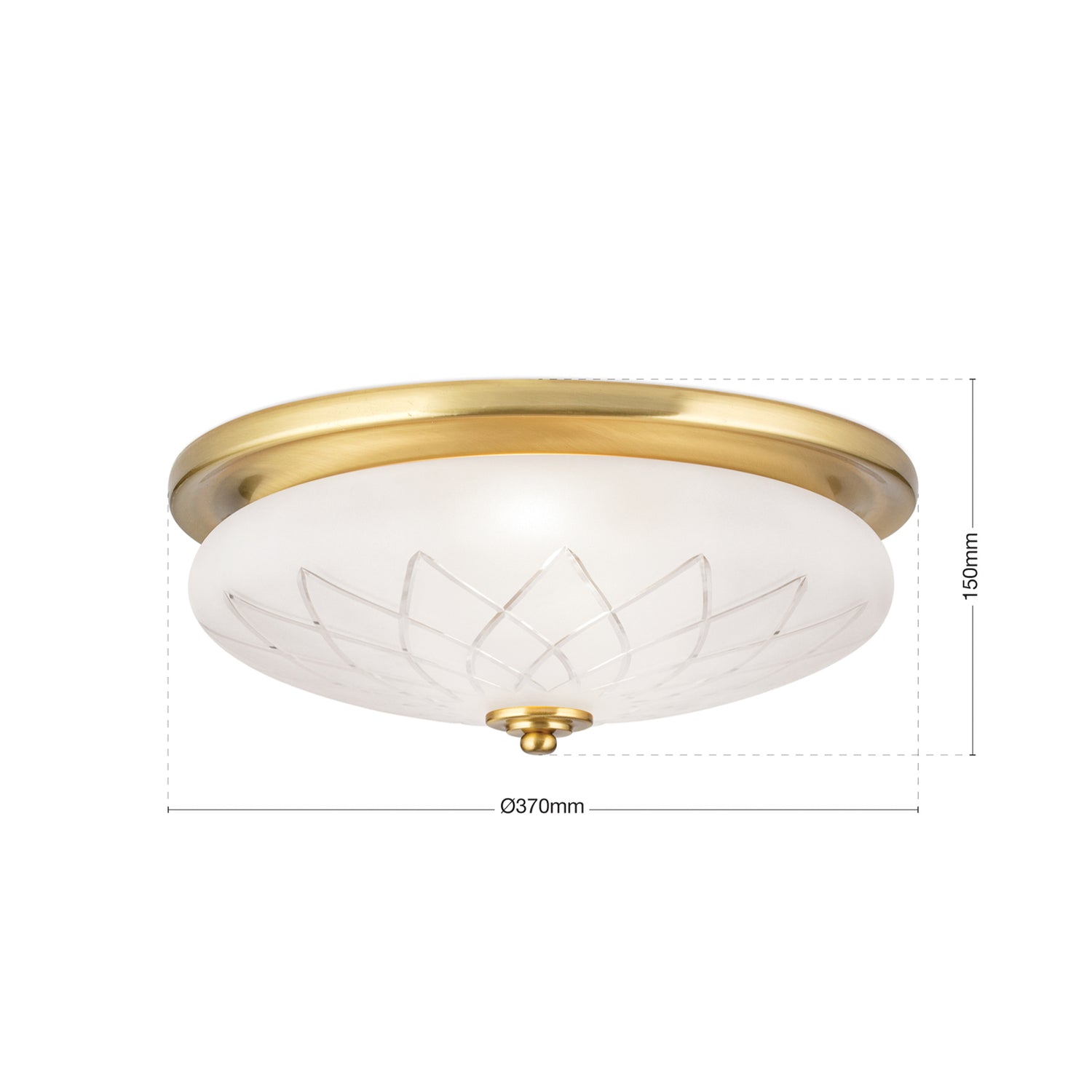 B-Ware Orion Deckenleuchte Porto Deckenlampe ø 37 Cm Glas Bronze Stahl E2783 - 9003090277636