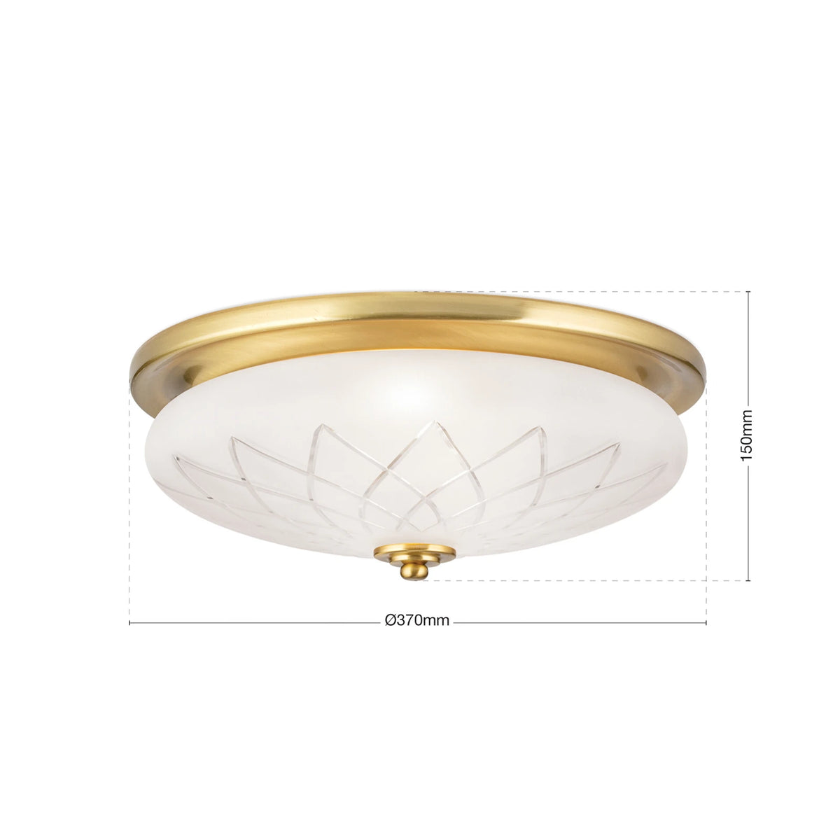 ORION Deckenleuchte Porto Deckenlampe Ø 37 cm Glas bronze Stahl E27 - 9003090277636
