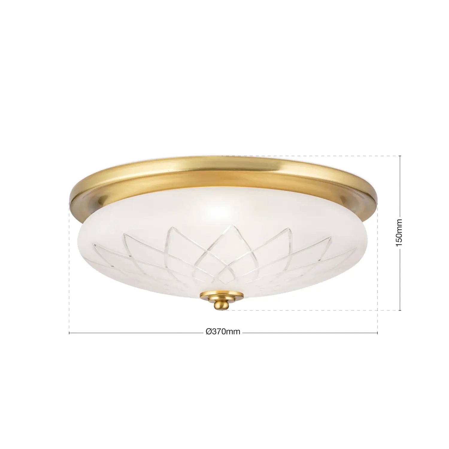 B-Ware Orion Deckenleuchte Porto Deckenlampe ø 37 Cm Glas Bronze Stahl E27 - 9003090277636