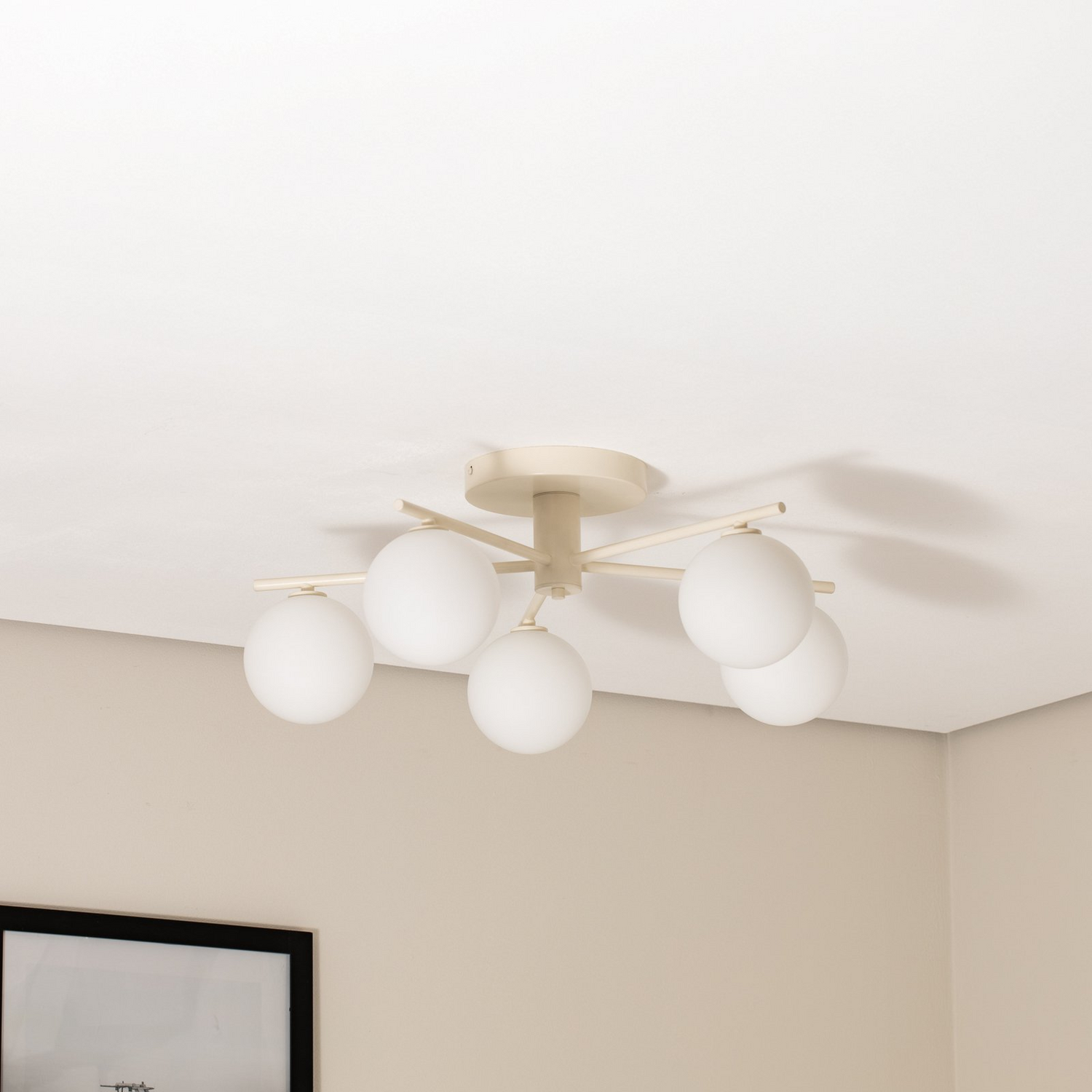 B-Ware Prato Deckenleuchte Lampe Glas Sand 5 Flammig Wohnzimmer Esszimmer Beleucht359 - 5905962020781