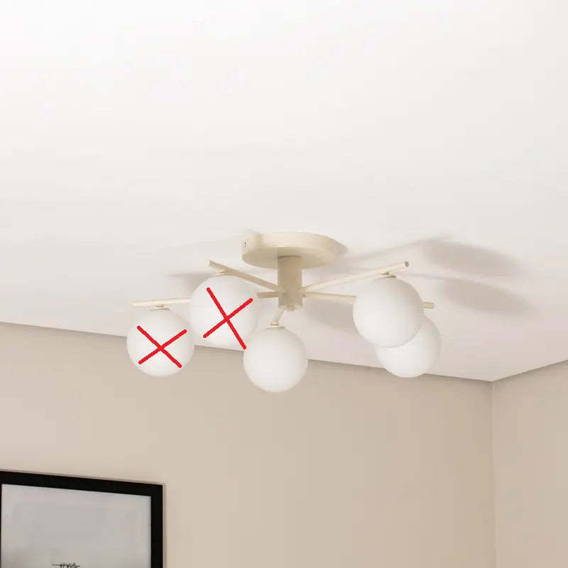 B-Ware Prato Deckenleuchte Lampe Glas Sand Wohnzimmer Esszimmer Siehe Text/Foto - 5905962020781