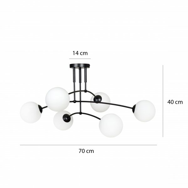 B-Ware Scandinavian Choice Pregos 6 Lampe Leuchte Deckenlampe Deckenlampe  60 W E14 - 5901738917088