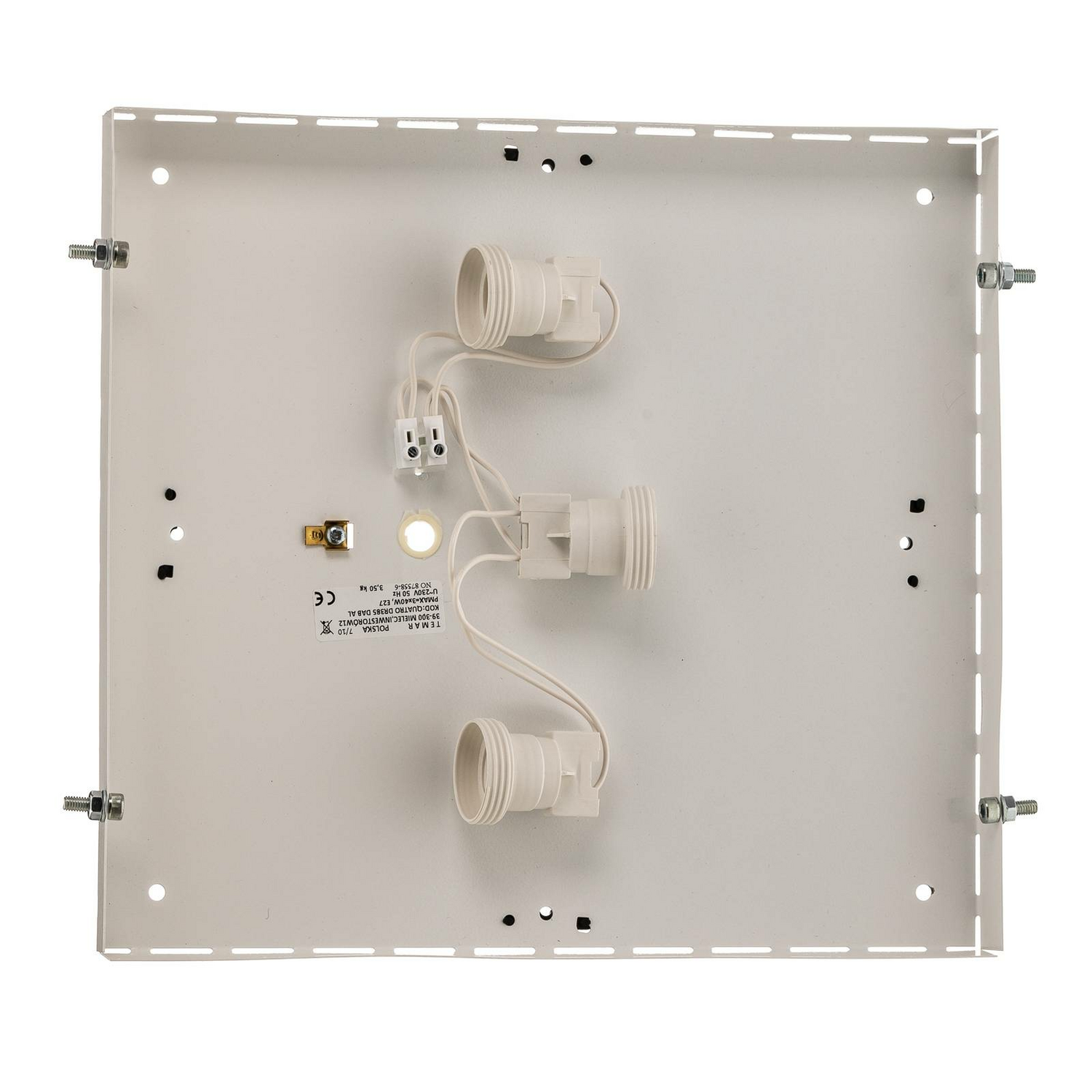 B-Ware Euluna Deckenlampe Quatro Dr Deckenlampe Lampe Leuchte E27 Holz 38,5 Cm
