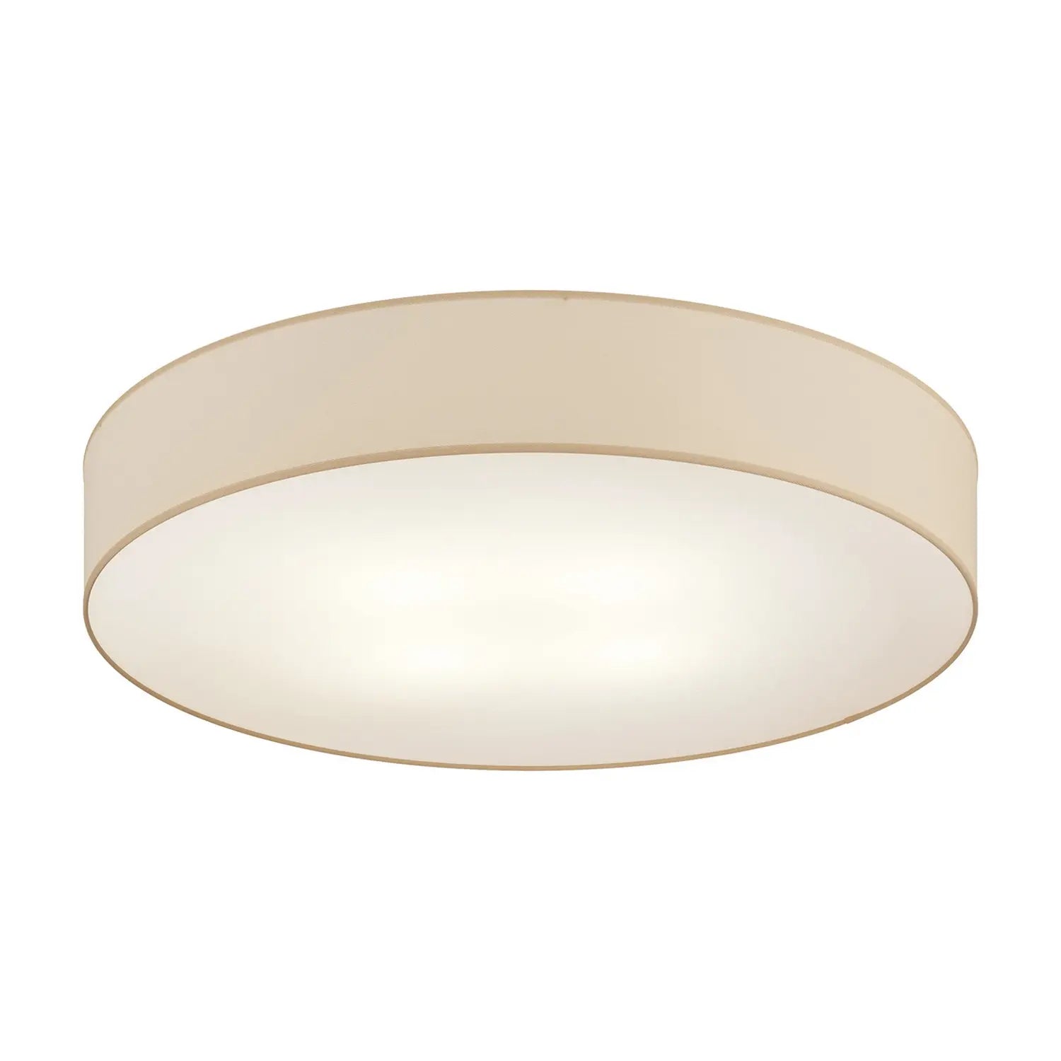 B-Ware Euluna Deckenleuchte Lampe Rondo Leuchte Beige Textil Metall Led Deckenlampe ø80