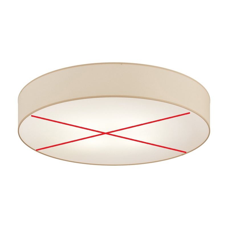 Euluna Deckenlampe Rondo Hängelampe Leuchte 6 x E27 beige  80 cm SIEHE TEXT/FOTO - 5901780544362