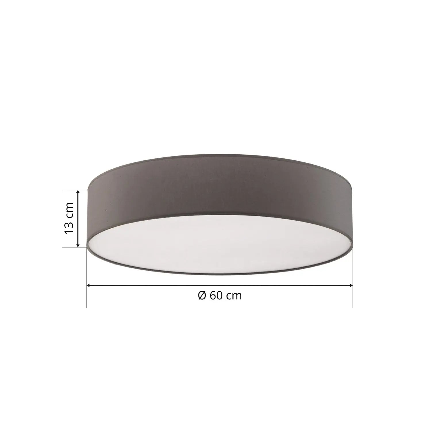 B-Ware Euluna Deckenlampe Rondo Hängelampe Küchenlampe ø60cm E27 Grau Siehe Text - 5901780515843