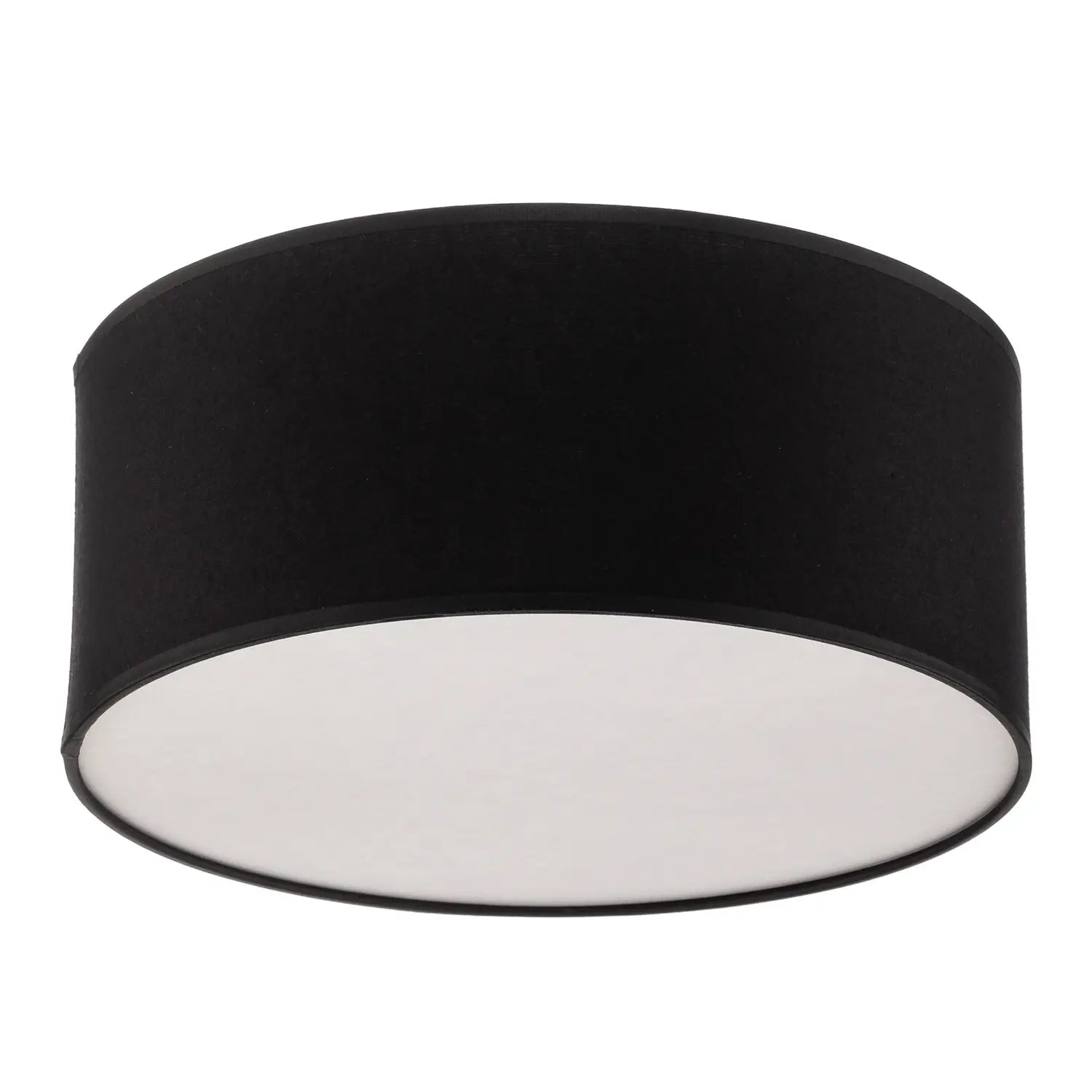 B-Ware Deckenleuchte Lampe Rondo Schwarz Metall Textil Wohnraum Leuchte Rund E27 Led - 5901780533342
