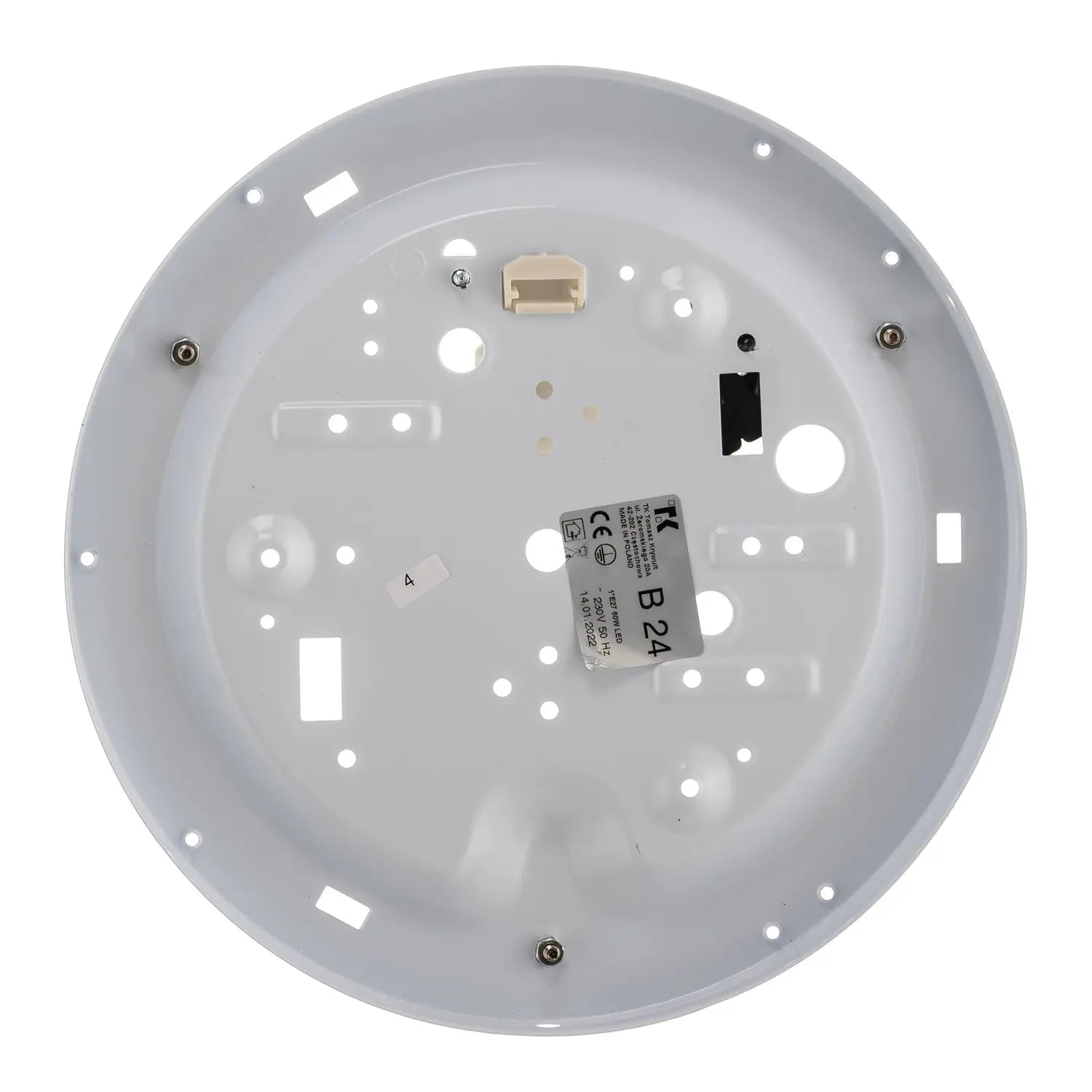 B-Ware Deckenleuchte Lampe Rondo Schwarz Metall Textil Wohnraum Leuchte Rund E27 Led - 5901780533342