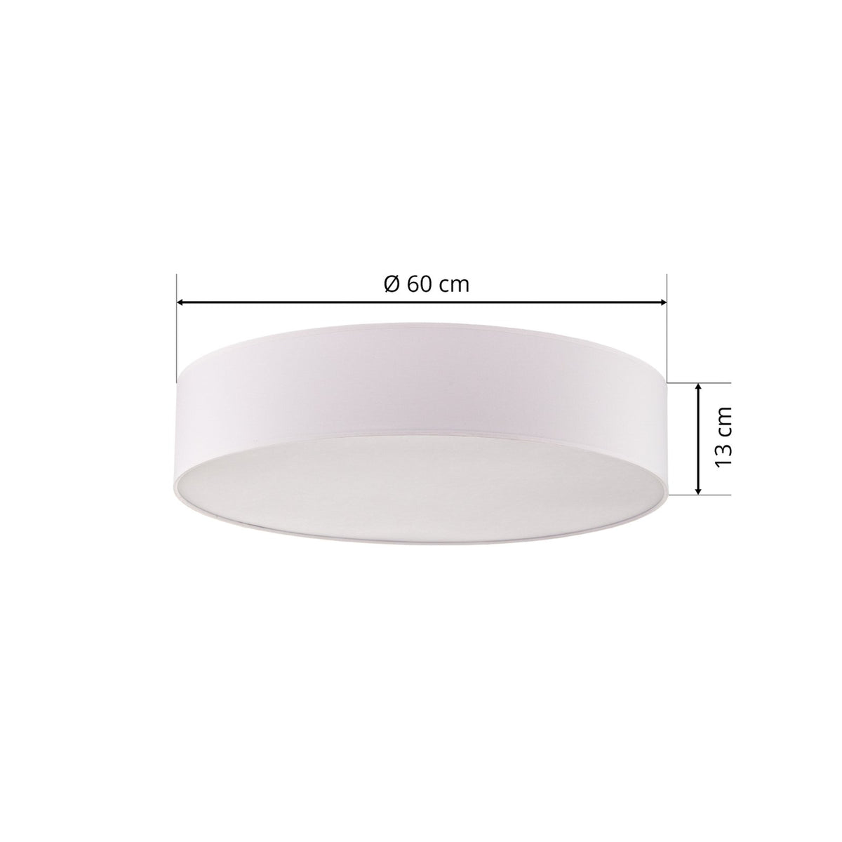Euluna Deckenlampe Rondo LED Deckenleuchte Deckenlicht Flurleuchte weiß Ø 60 cm - 5901780515812